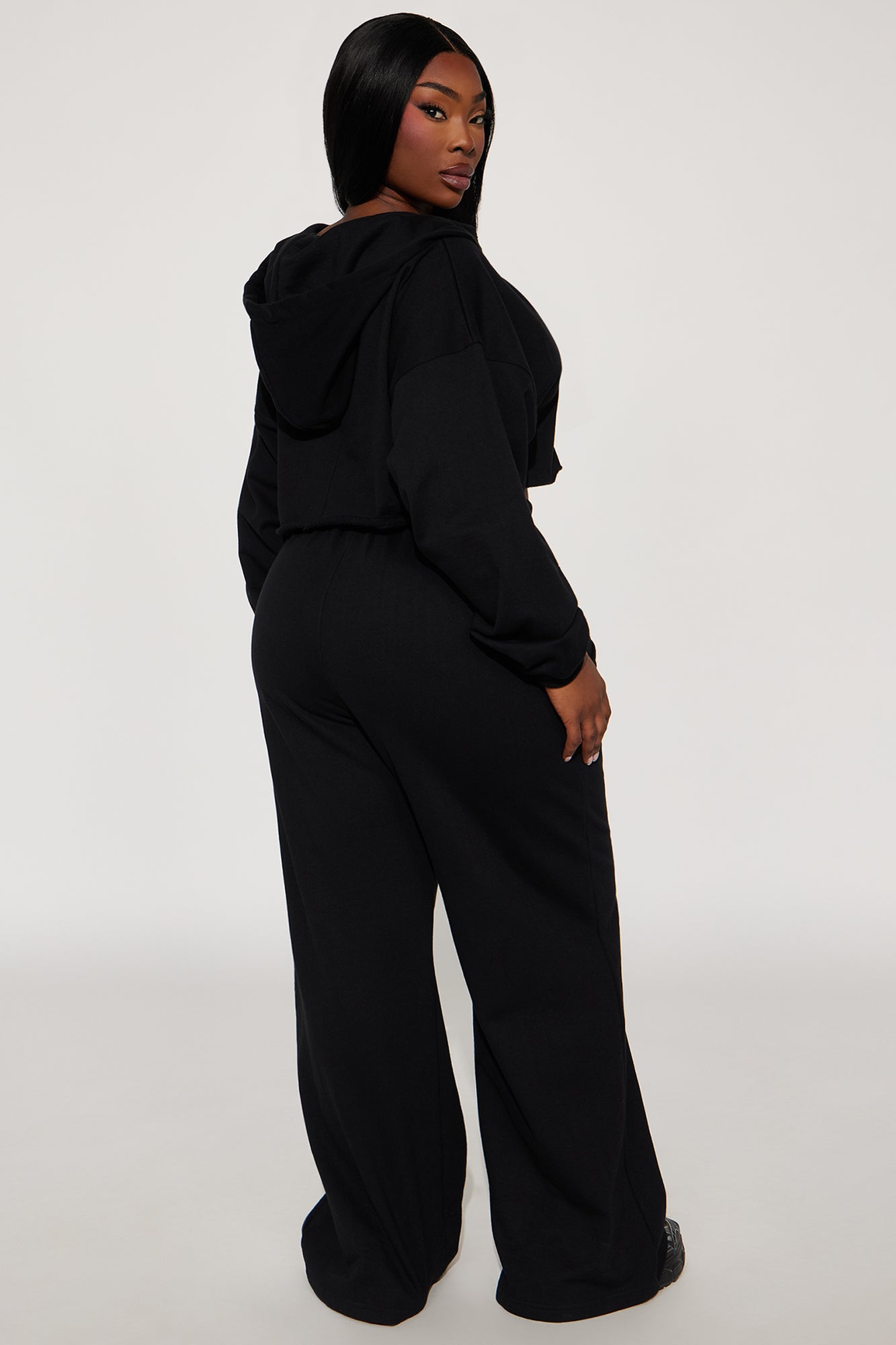 On The Way Sweatpant Set - Black